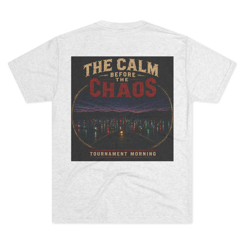 Calm Before the Chaos Fishing Graphic Tee – Soft Tri-Blend | 2zero9 Fishing