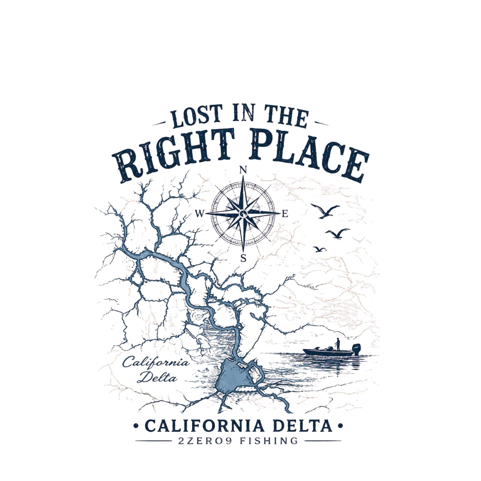 Lost in the Right Place Fishing Sun Shirt | 2zero9 Fishing