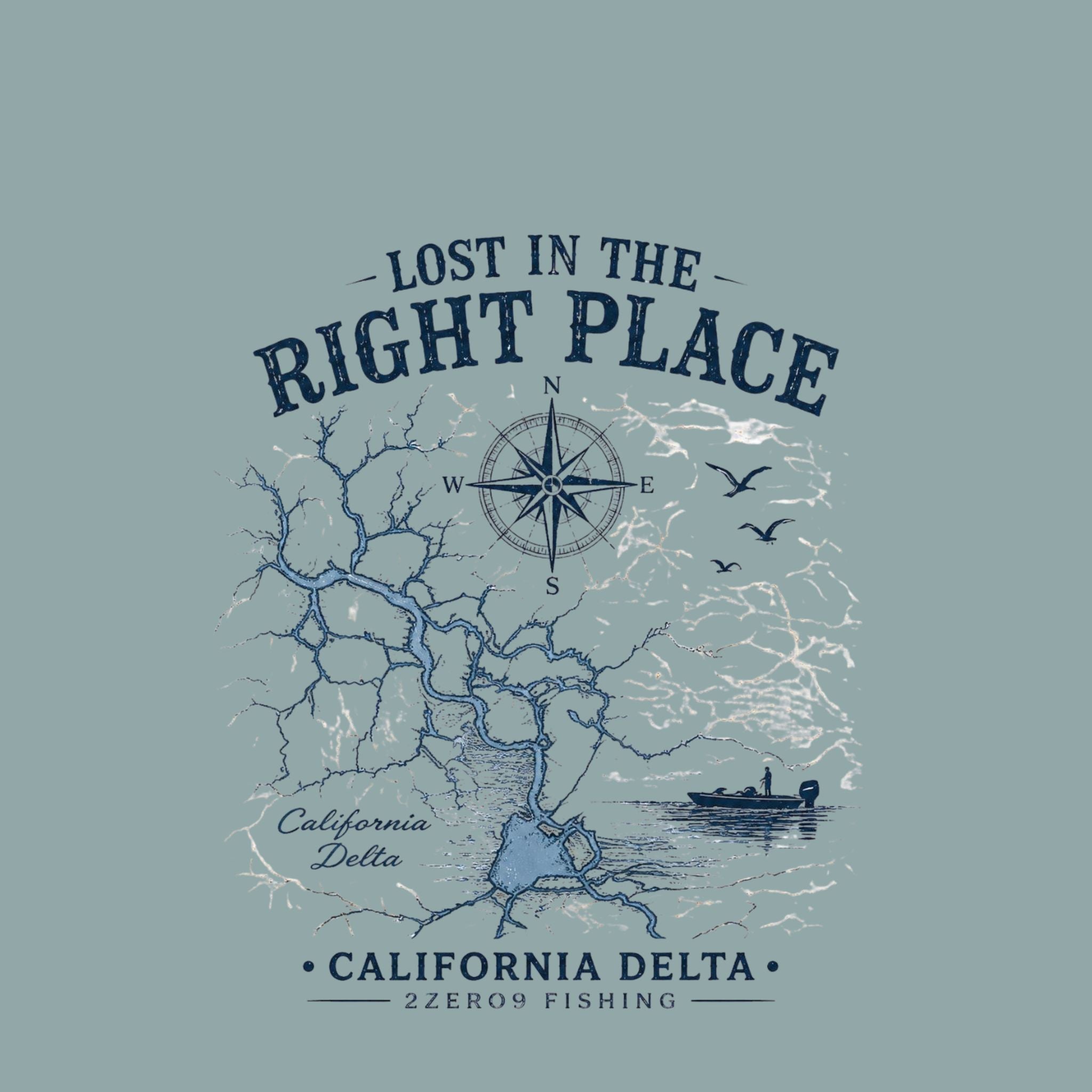 Lost in the Right Place Fishing Sun Shirt | 2zero9 Fishing
