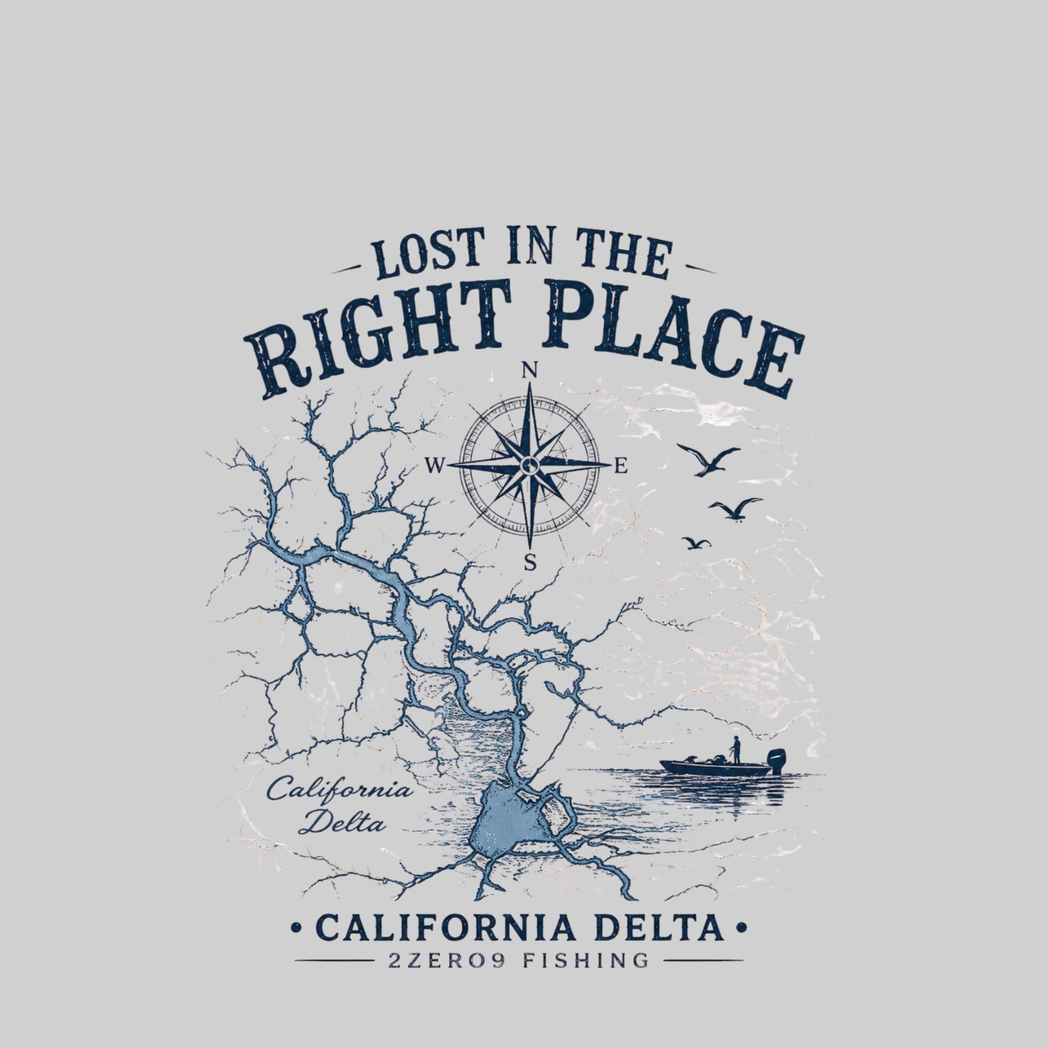 Lost in the Right Place Fishing Sun Shirt | 2zero9 Fishing