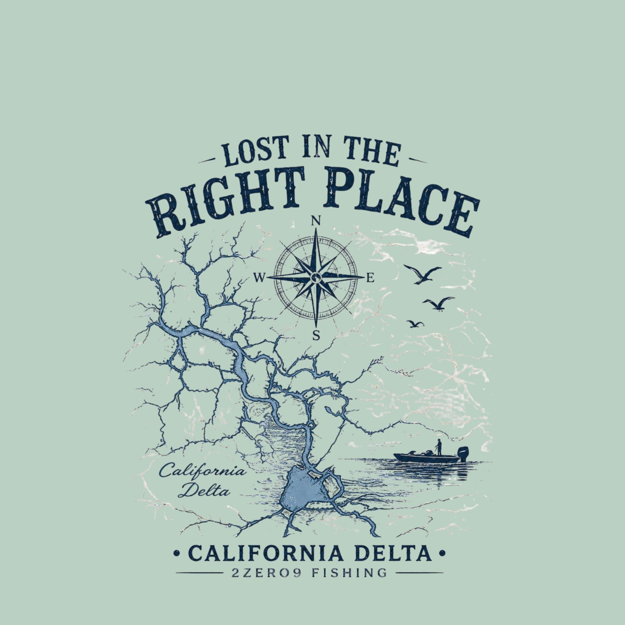 Lost in the Right Place Fishing Sun Shirt | 2zero9 Fishing
